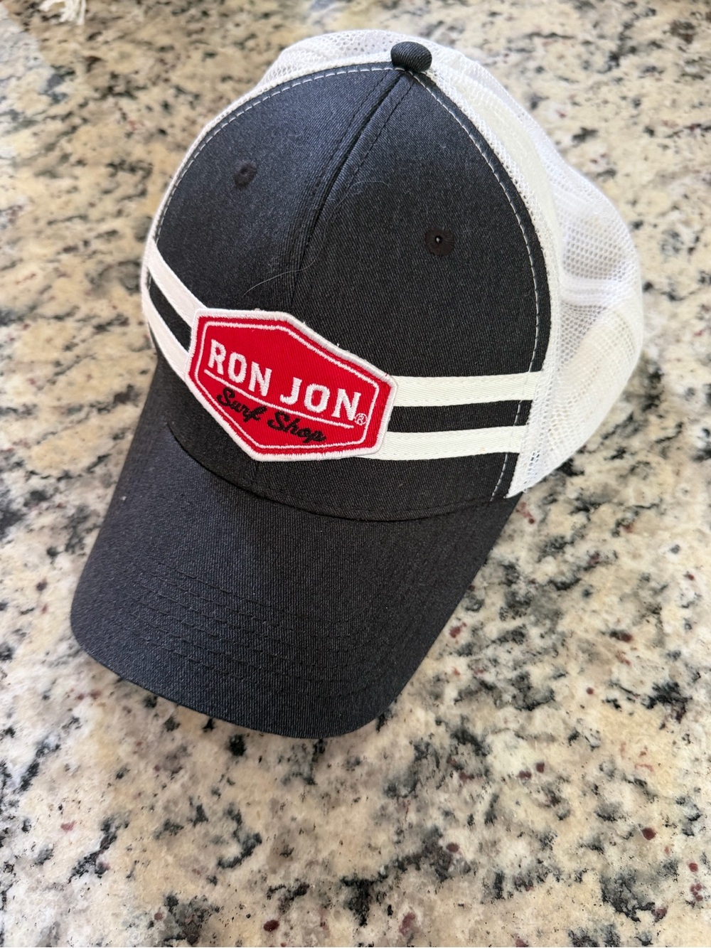 Ron Jon Black, White, and Red Hat
